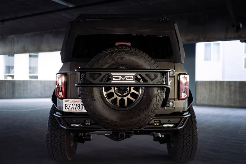 DV8 Offroad Bronco Spare Tire Guard for Tailgate Reinforcement and Gear Mount - Image 3