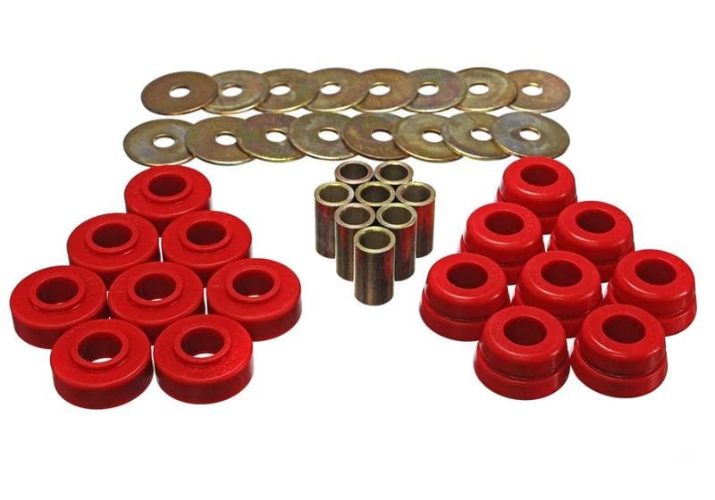 Energy Suspension Body Mounts Hyper-Flex Polyurethane Red - Image 3