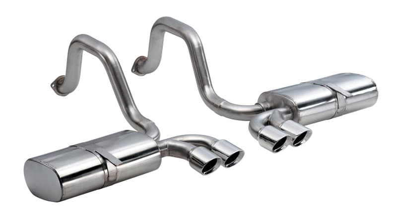 CORSA Performance Axle-Back Exhaust for Chevy C6 with Reflective Sound Cancel...