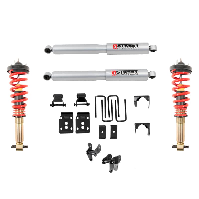 Belltech Coilover Kit for 2021+ Ford F150 4WD Lowering Kit with Preset S Coil...