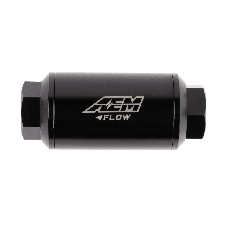 AEM Fuel Filter Universal High Flow 100GPH Inline -6AN ORB Female Fittings