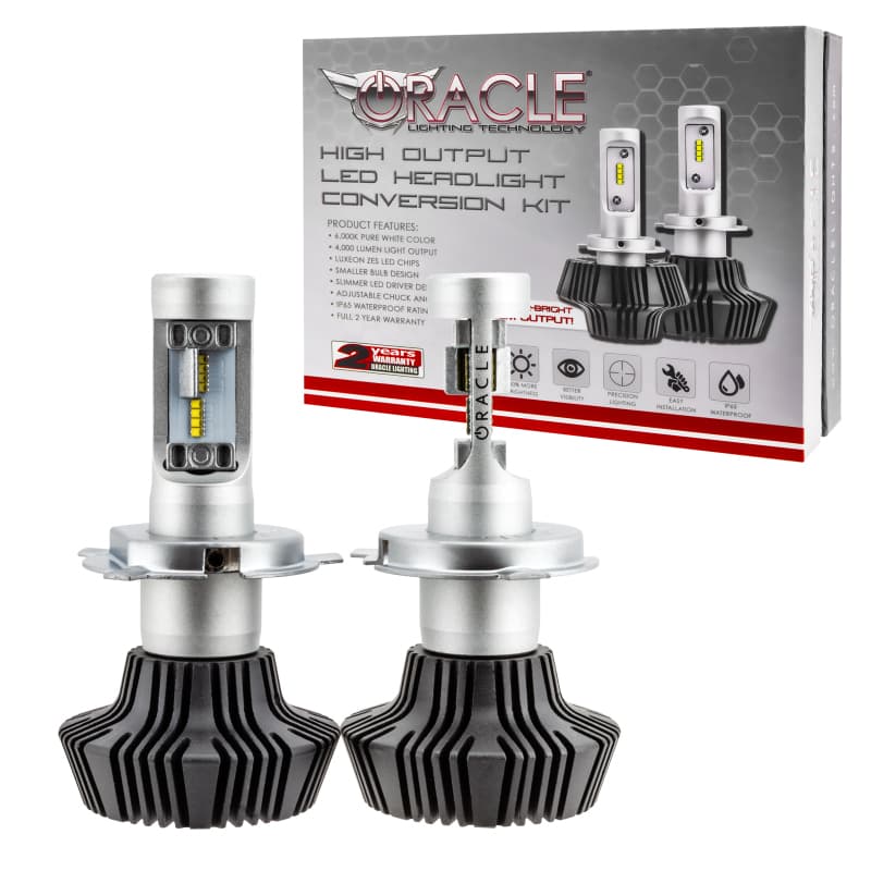 ORACLE Lighting LED Headlight Bulbs 4000+ Lm High-Output Philips Luxeon ZES