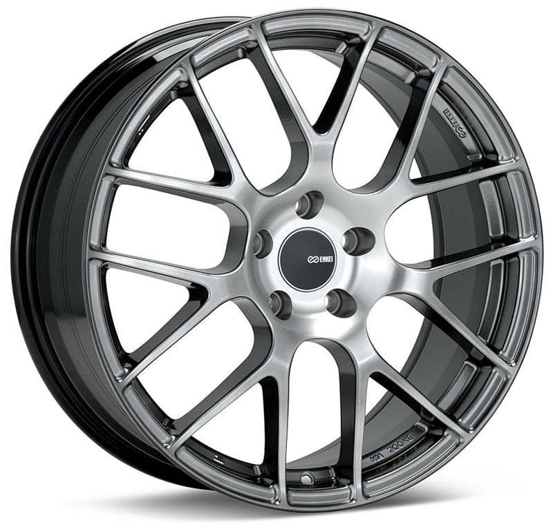 Enkei Raijin Wheel 18x8.5 42mm Offset 5x112 Bolt Pattern Hyper Silver - Image 2