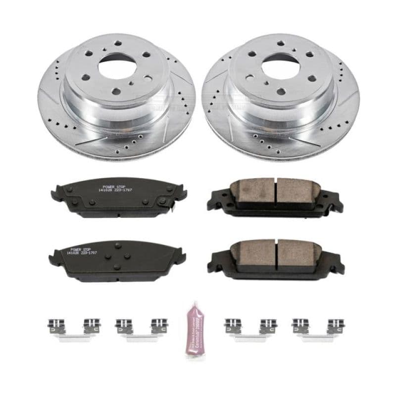 PowerStop Z23 Evolution Sport Brake Kit for Daily Driver with Carbon-Fiber Ce...