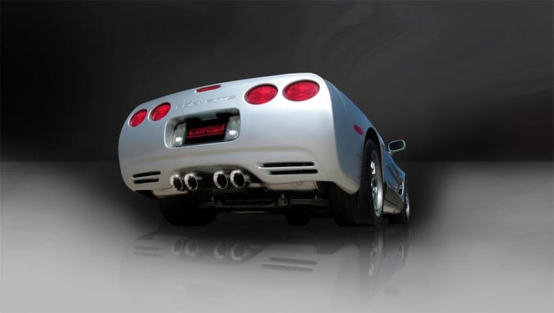 CORSA Performance Axle-Back Exhaust for Chevy C6 with Reflective Sound Cancel... - Image 4