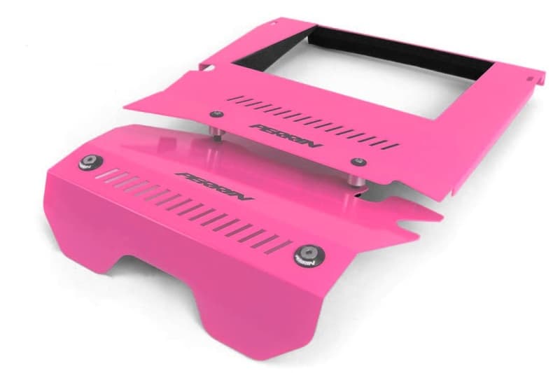 Perrin Performance Engine Cover Kit for Subaru WRX 15-21 Hyper Pink - Image 2