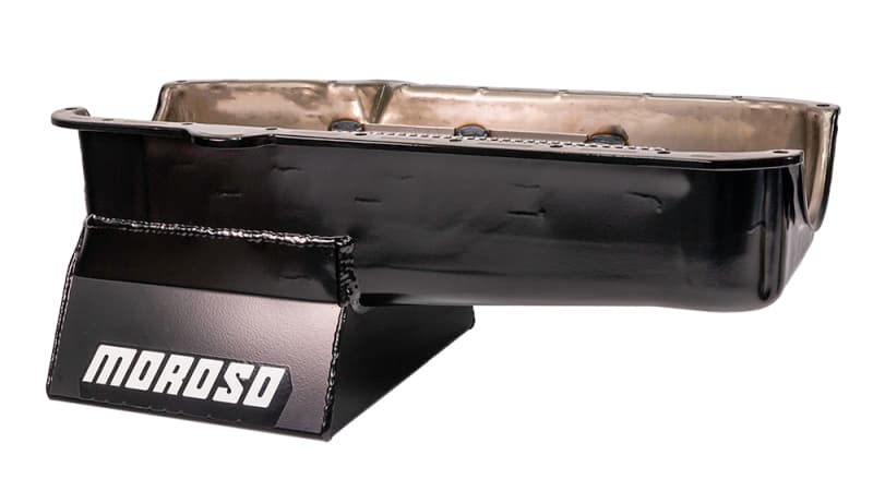 Moroso Oil Pan for Pre-80 Chevrolet Small Block 7qt 8.25in Steel Wet Sump
