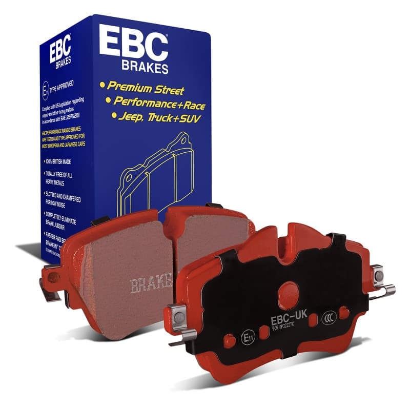 EBC Redstuff Brake Pad Set for Chevy C6 Low Dust Synthetic Fiber Ceramic