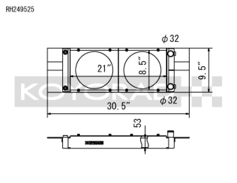 Koyo Racing Radiator All Aluminum for Chevy C6 RH249525