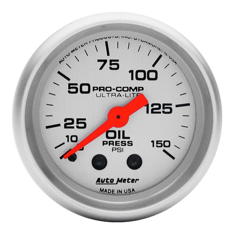 AutoMeter Mechanical Oil Pressure Gauge 1/8" NPT Connection - Image 2