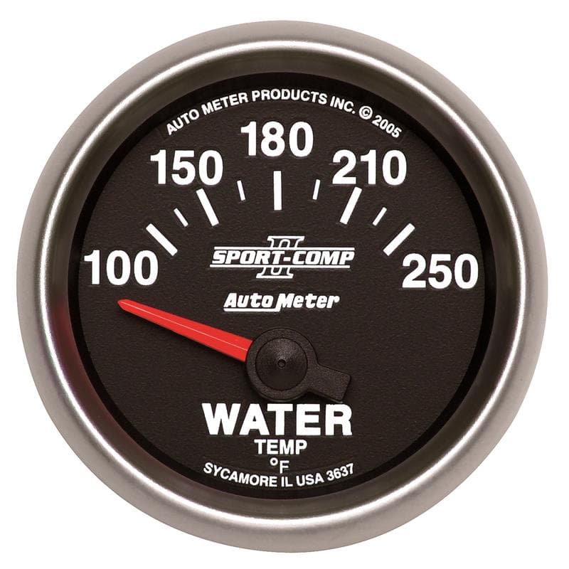 AutoMeter Sport-Comp II Water Temperature Gauge with 1/8" NPT Transducer - Image 2