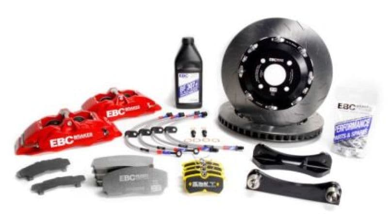 EBC Big Brake Kit for Chevy C6 6-Piston Red Calipers BBK027RED-1
