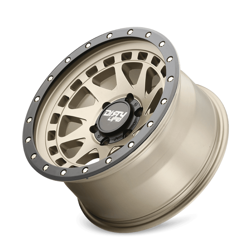Dirty Life Enigma Pro 17x9 5x127 Satin Gold Beadlock Wheel - Image 3