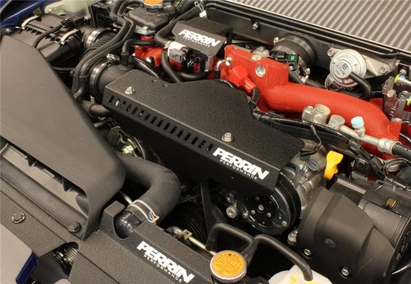 Perrin Performance Pulley Cover for Subaru WRX/STI/Impreza Black - Image 3