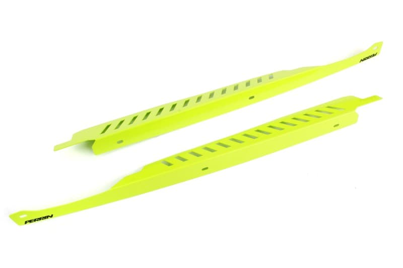 Perrin Performance Fender Shroud Set for 08-14 Subaru WRX/STI Neon Yellow - Image 3