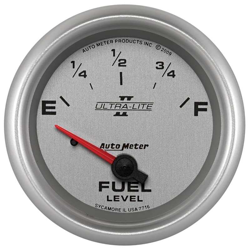 AutoMeter Ultra-Lite II Fuel Gauge for Multiple Resistance Ranges 0-240 Ohm - Image 2