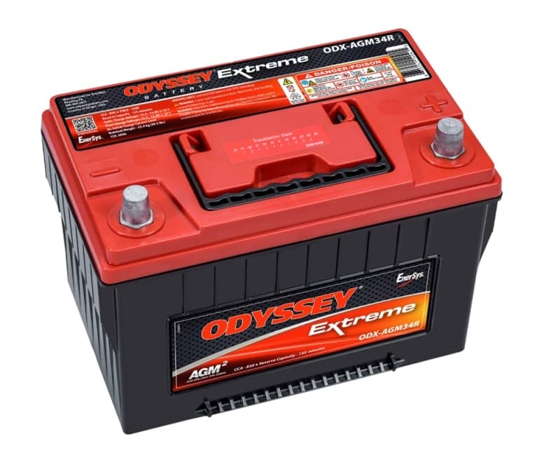 Odyssey Battery AGM2 TPPL Battery ODX-AGM34R with Twice Power and Triple Life