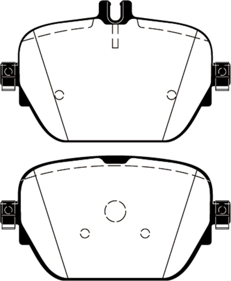 EBC Yellowstuff Brake Pad Set for Trucks & SUVs High Friction Towing Off-Road
