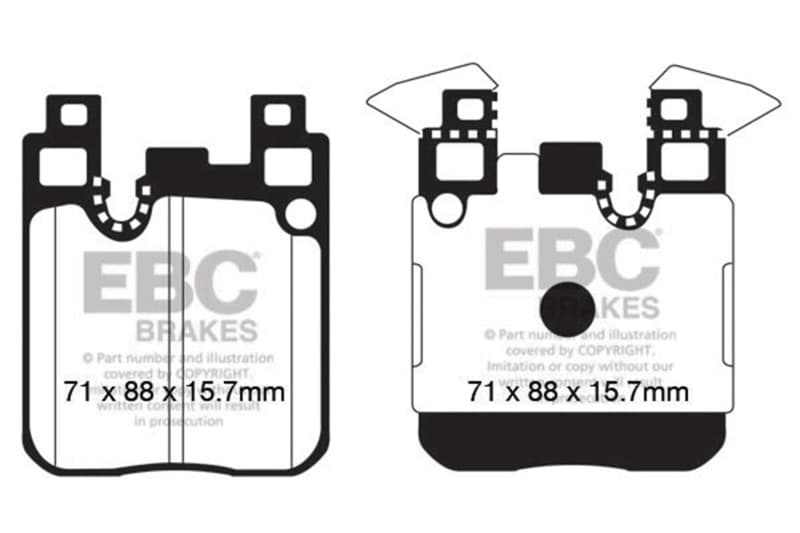 EBC Bluestuff NDX Brake Pad Set  for Multi-Piston Calipers High Friction Spor... - Image 4