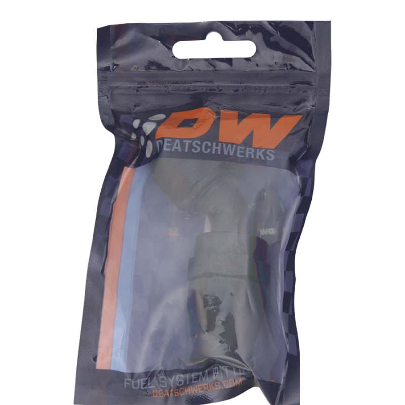 DeatschWerks 10AN Female Swivel 45-Degree Hose End PTFE Anodized Matte Black - Image 2