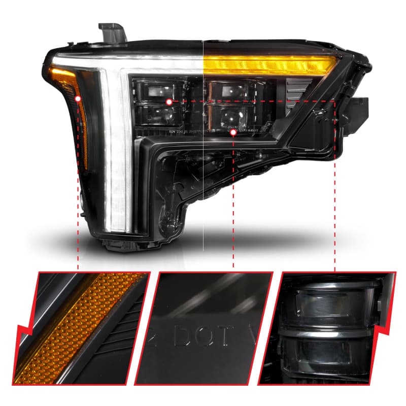 ANZO Z-Series Full LED Projector Headlight for 22-24 Toyota Tundra Passenger ... - Image 2