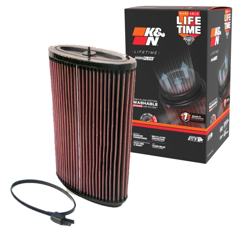 K&N Engineering Drop-In High-Flow Air Filter E-2295 Reusable Washable - Image 4