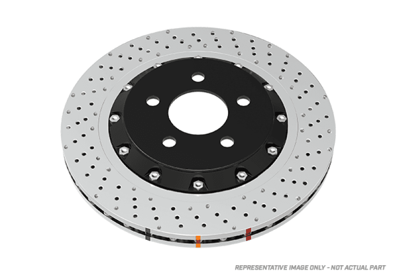 DBA 5000 Series 2-Piece Drilled Rotors with Aluminum Hats - Image 2