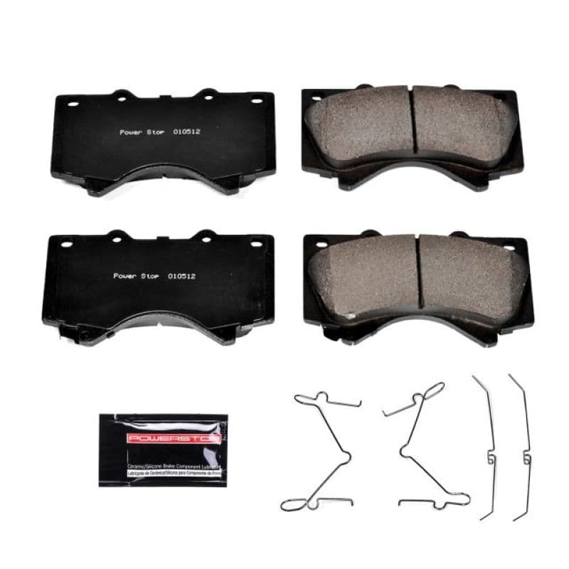 PowerStop Z23 Evolution Ceramic Brake Pads for Chevy C6 Carbon-Fiber Low-Dust
