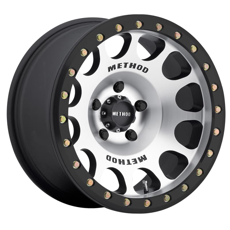 Method Wheels MR105 Beadlock 17x9 -38mm Offset 5x5 71.5mm CB Matte Black Ring