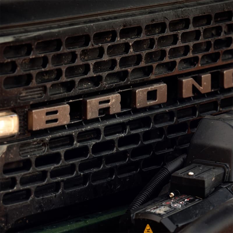 Ford Racing Front Grille Lettering Overlay Kit for Bronco Sinister Bronze - Image 3