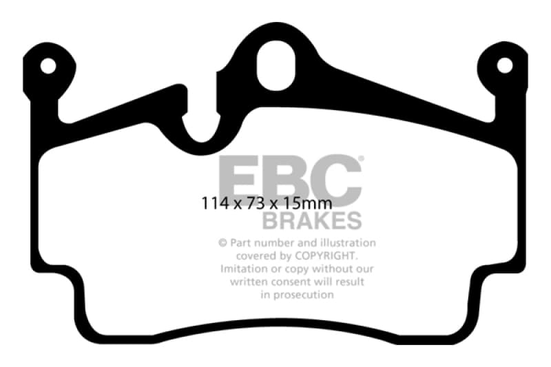 EBC Yellowstuff Brake Pad Set for Street & Track Driving High Performance