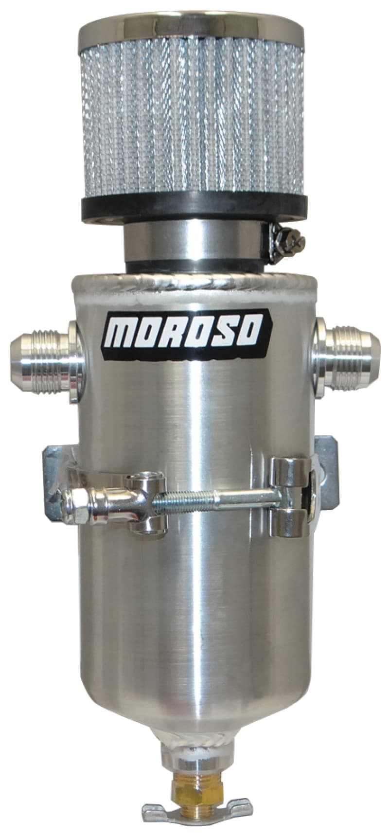 Moroso Catch Can for Chevy C6 Aluminum Two -10AN Male Fittings