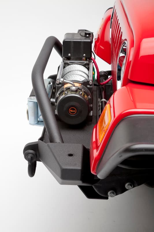 Body Armor 4x4 Front Winch Bumper 3/16" Steel with Skid Plate and Light Tabs - Image 5