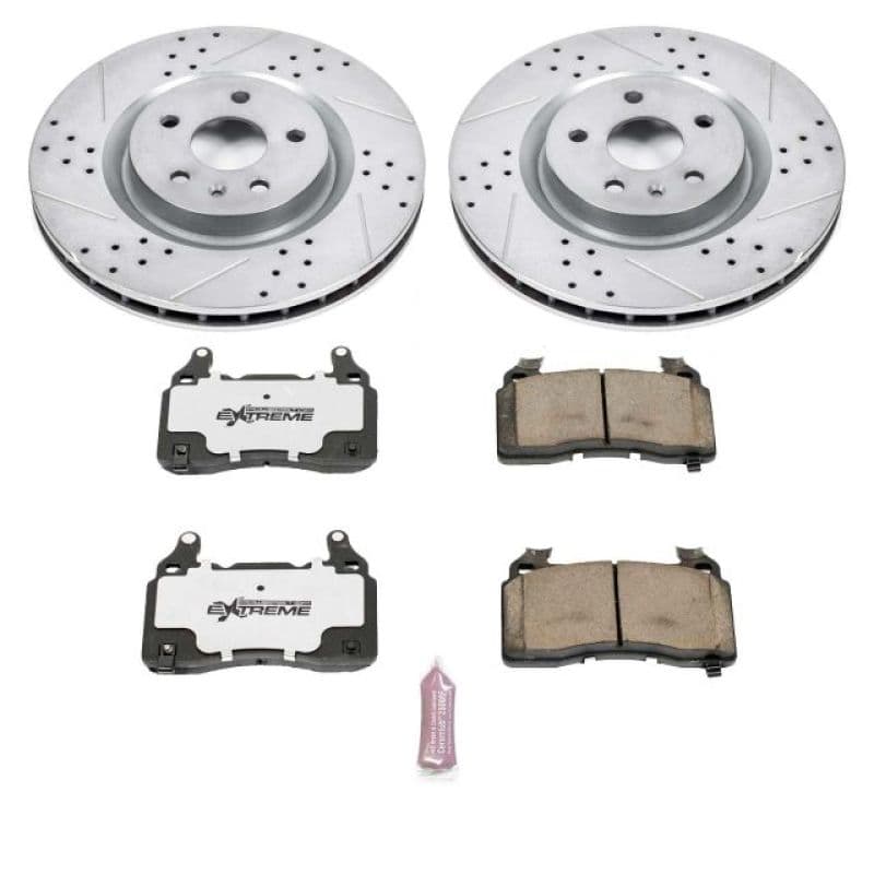 PowerStop Z26 Street Warrior Brake Kit for Muscle Cars Drilled Slotted Rotors