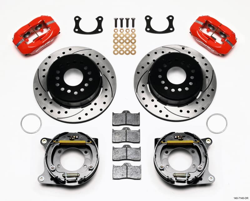 Wilwood Dynalite Rear Disc Brake Kit for Muscle Cars 4-Piston 12.19" Rotor