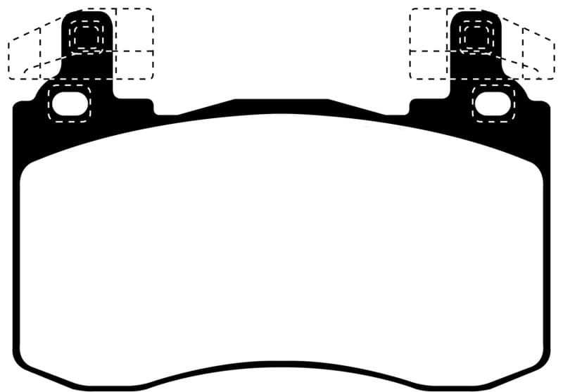 EBC Brake Pad Set for Chevy C6 Yellowstuff High Friction Performance
