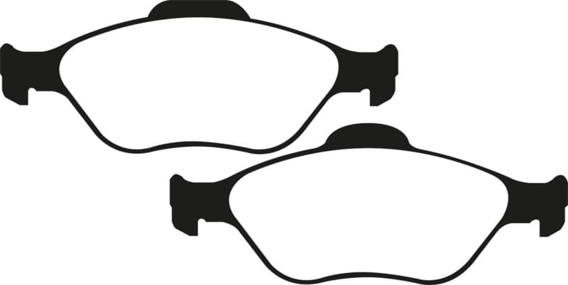 EBC Greenstuff Brake Pad Set for Street Driving High Initial Effect Up to 600°C