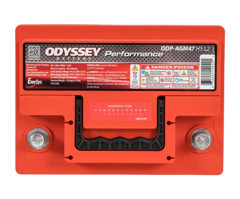 Odyssey Battery AGM2 TPPL Battery ODP-AGM47 H5 L2 High Power Density - Image 3