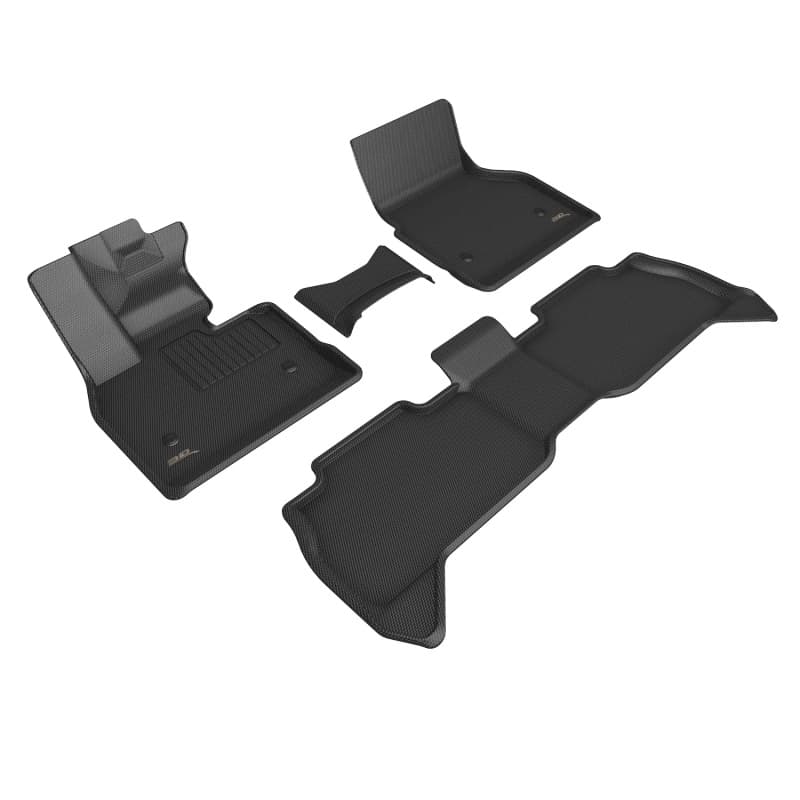 3D MAXpider Kagu Floor Mats Combo for Chevy C6 Black