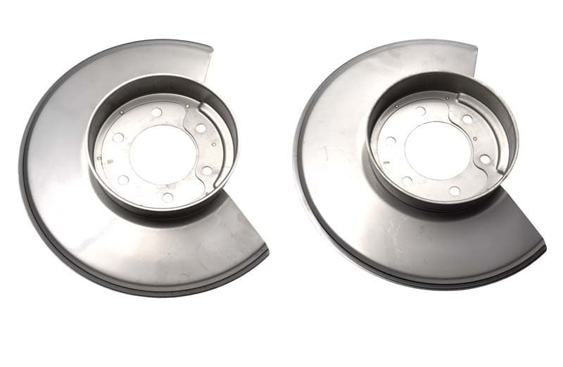 Kentrol Disc Brake Covers for 78-86 Jeep CJ - Polished Silver Pair