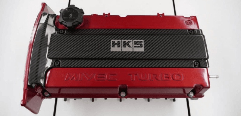 HKS Carbon Plug Cover for 4G63 Lancer Evolution IV-IX - Image 2