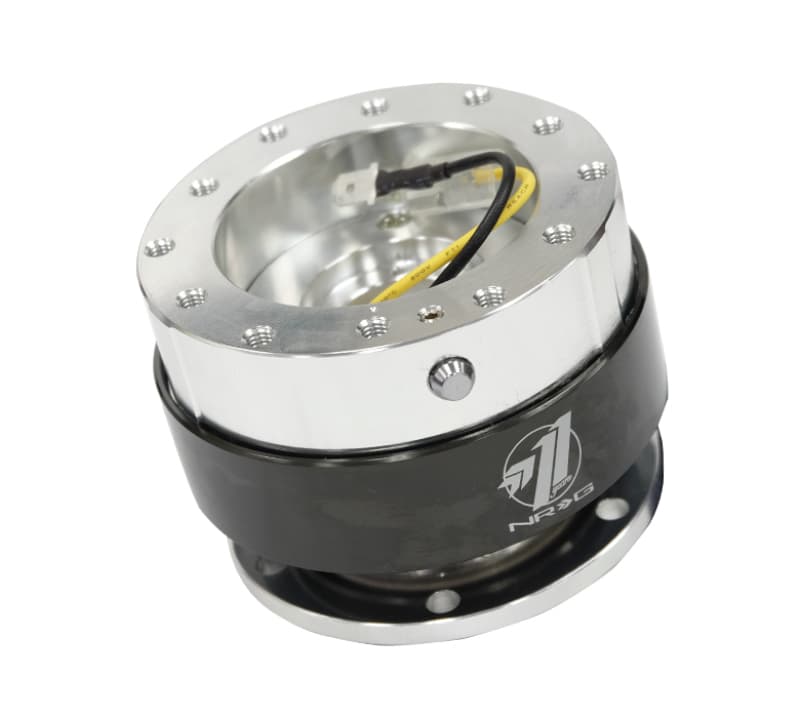 NRG Quick Release Gen 1.5 Silver Body Black Chrome Ring