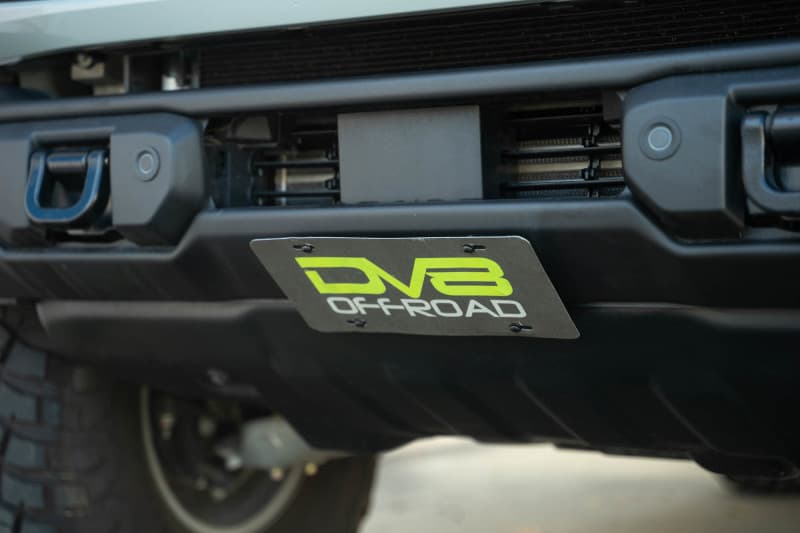 DV8 Offroad Front License Plate Mount for OEM Capable Steel Bumper Micro-Text...