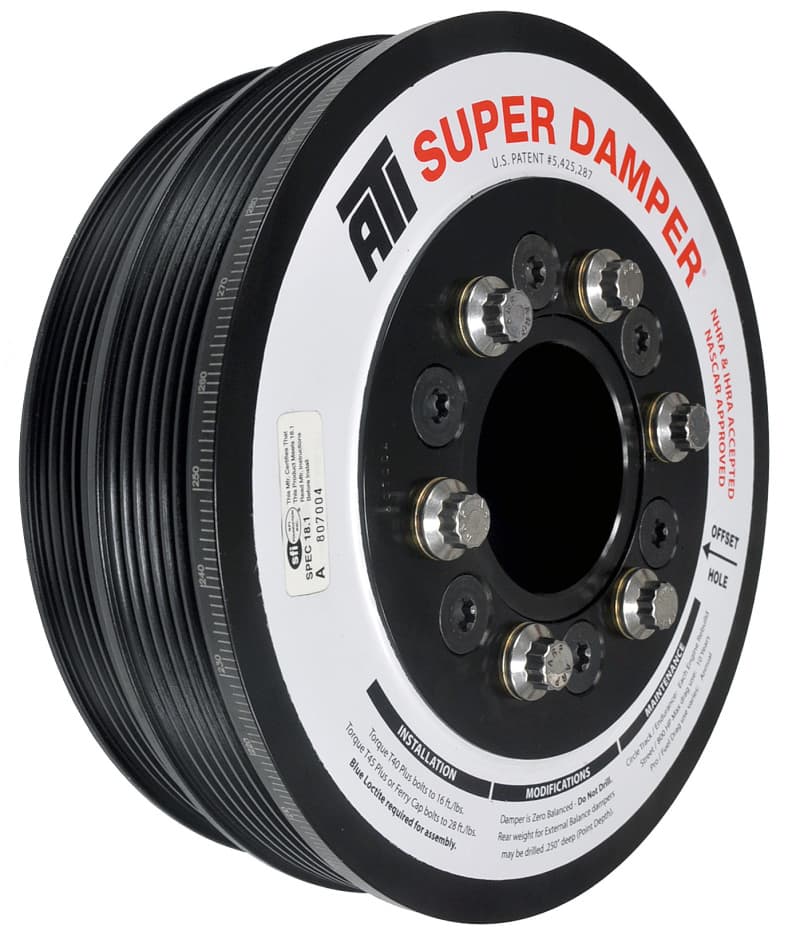 ATI Damper 7.425in Steel LW 6/4 Grv for LS1/LS2 F & V Body 6 Bolt 3 Ring