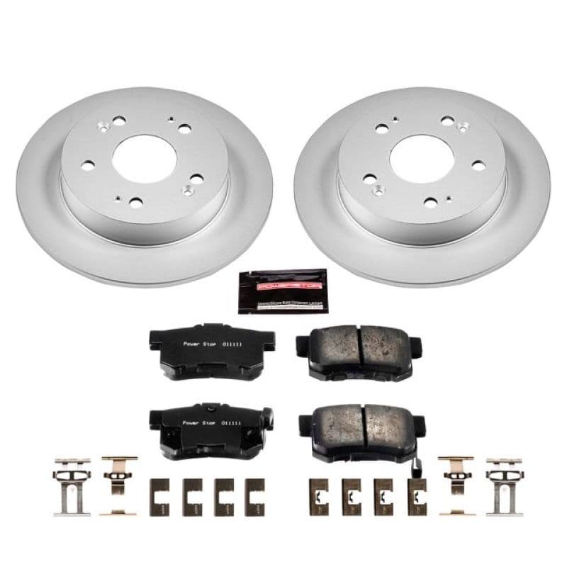 PowerStop Z17 Evolution Coated Rotor Brake Kit for Daily Vehicles with Low-Du...