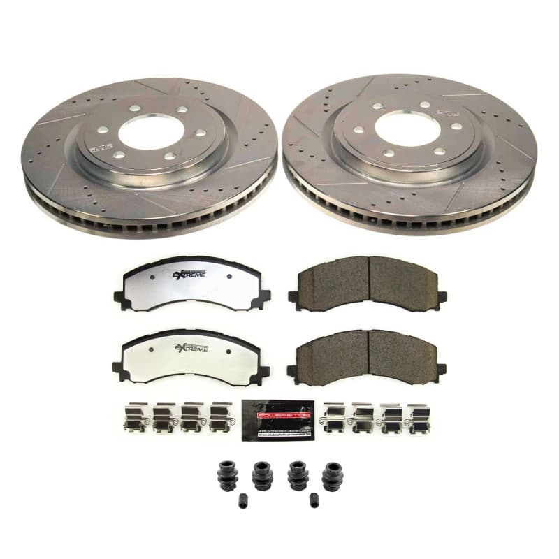 PowerStop Z36 Truck & Tow Brake Kit for Trucks 4x4 SUVs with Carbon-Fiber Cer...