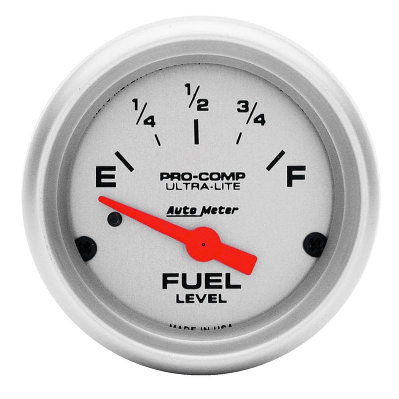 AutoMeter Ultra-Lite Fuel Gauge for Multiple Resistance Ranges 0-240 Ohm