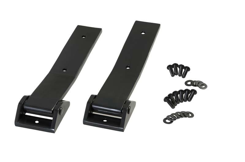 Kentrol Tailgate Hinge Pair for 07-18 Jeep Wrangler JK Powdercoat Black