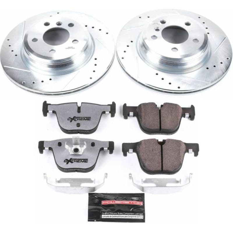 PowerStop Z26 Street Warrior Brake Kit for Muscle Cars Drilled Slotted Rotors...