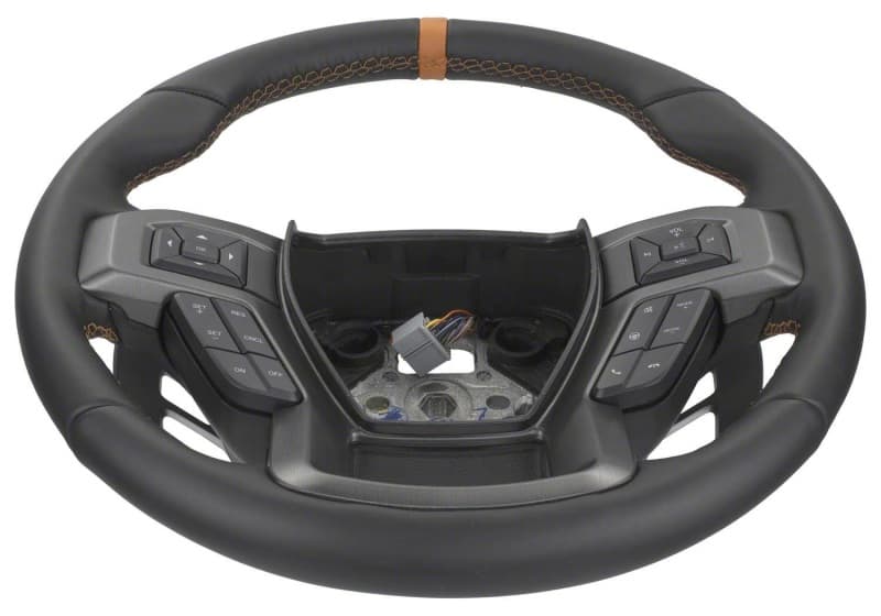 Ford Racing Steering Wheel for Ford F-150 Raptor Black Leather Perforated - Image 4